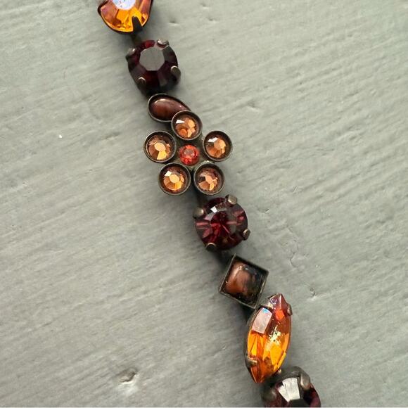 Sorrelli Crystal Brass Tone Necklace - Picture 11 of 11